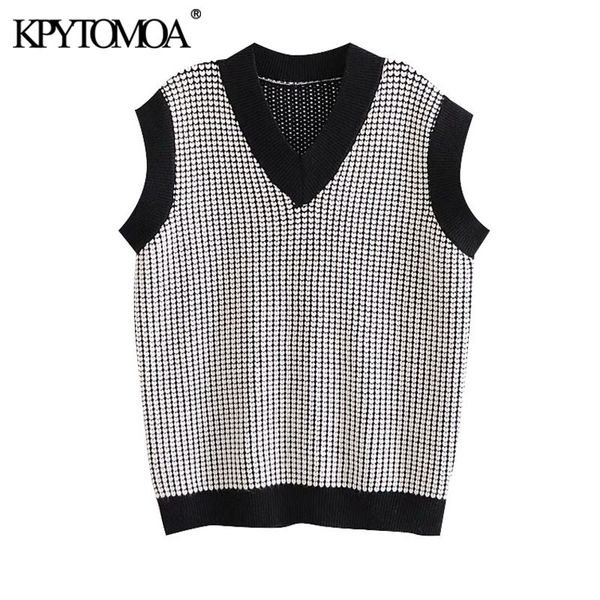 women fashion heart pattern loose knitted vest sweater vintage v neck sleeveless female waistcoat chic 210416, White;black
women fashion heart pattern loose knitted vest sweater vintage v neck sleeveless female waistcoat chic 210416, White;black