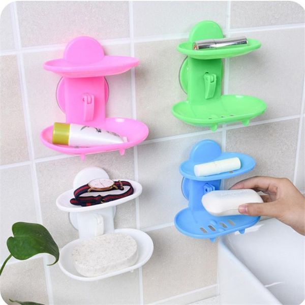 soap dishes double layers strong sucker soapbox draining holder dish kitchen bathroom storage box space saving tools
soap dishes double layers strong sucker soapbox draining holder dish kitchen bathroom storage box space saving tools