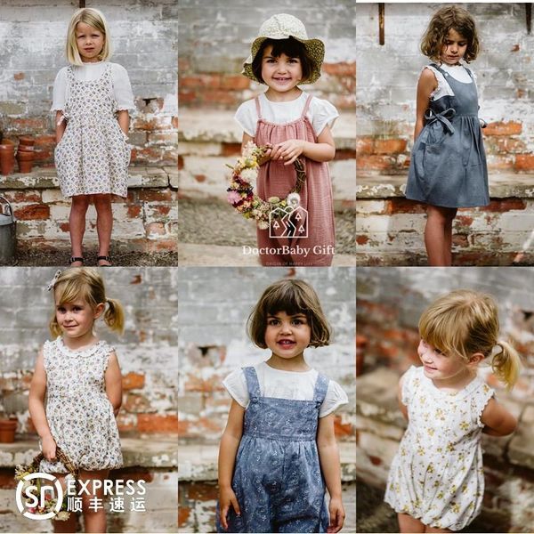 enkelibb 2021 kids girls summer vintage floral romper onesie child girl clothes play wear comfortable sleeveless playsuits jumpsuits, Blue
enkelibb 2021 kids girls summer vintage floral romper onesie child girl clothes play wear comfortable sleeveless playsuits jumpsuits, Blue