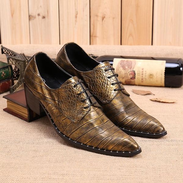 dress shoes mens italian leather high heels embossed loafers gold men crocodile skin mariage, Black
dress shoes mens italian leather high heels embossed loafers gold men crocodile skin mariage, Black