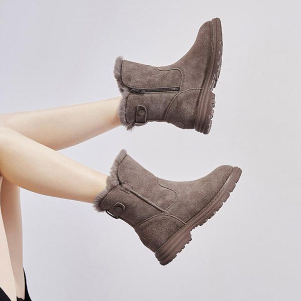 boots women snow 2021 winter genuine leather thick plush woman mid-calf warm shoes for heels boot ladies, Black
boots women snow 2021 winter genuine leather thick plush woman mid-calf warm shoes for heels boot ladies, Black