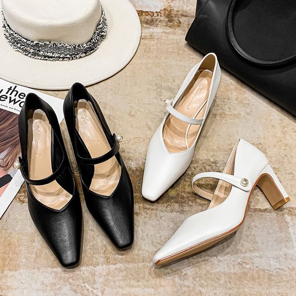 dress shoes mid heel fashion shoes women's head shallow mouth mary jane high heel work thick b65-18 wkhb, Black
dress shoes mid heel fashion shoes women's head shallow mouth mary jane high heel work thick b65-18 wkhb, Black