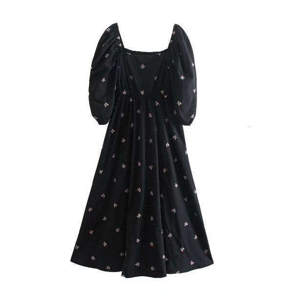 casual dress woman black square collar embroidery long 2021 summer fashion ladi sleeve female sweet 5eon, Black;gray
casual dress woman black square collar embroidery long 2021 summer fashion ladi sleeve female sweet 5eon, Black;gray