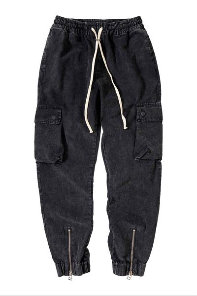 men's pants askyurself cargo men women 1:1 joggers nice washed heavy fabric drawstring zipper sweatpants track trousers, Black
men's pants askyurself cargo men women 1:1 joggers nice washed heavy fabric drawstring zipper sweatpants track trousers, Black
