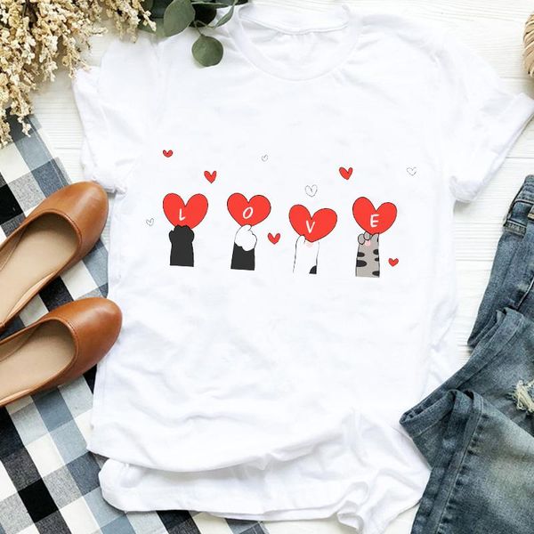 women's t-shirt women lady love cat lover sweet fashion printing print tshirt female t tee womens shirt clothes graphic, White
women's t-shirt women lady love cat lover sweet fashion printing print tshirt female t tee womens shirt clothes graphic, White