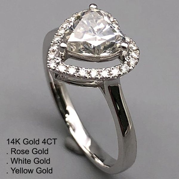 cluster rings 14k white gold 4 moissanite diamond ring women heart luxury 1 laps wedding party engagement anniversary ct d color, Golden;silver
cluster rings 14k white gold 4 moissanite diamond ring women heart luxury 1 laps wedding party engagement anniversary ct d color, Golden;silver