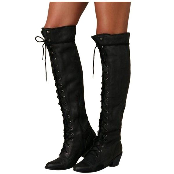 boots spring autumn lacing knee high women fashion black western knight long leather shoes winter pu
boots spring autumn lacing knee high women fashion black western knight long leather shoes winter pu