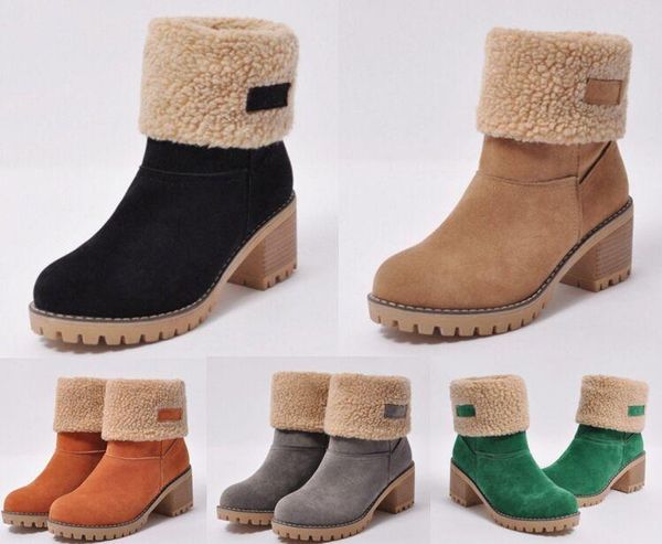women's classic snow boots fur woodland girls size 36-40 fashion designer ankle knee outdoor the first choice for winter, Black
women's classic snow boots fur woodland girls size 36-40 fashion designer ankle knee outdoor the first choice for winter, Black
