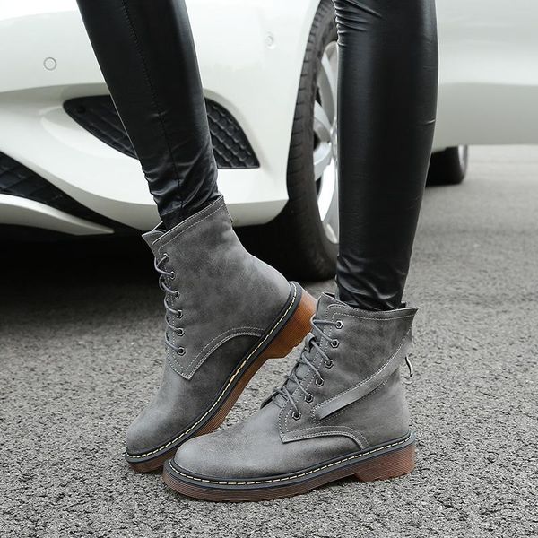 boots ankle round toe med women fashion solid punk motorcycle casual lace up shoes, Black
boots ankle round toe med women fashion solid punk motorcycle casual lace up shoes, Black