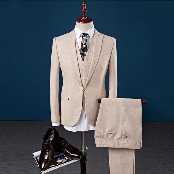 men's suits & blazers linen suit, two pieces, summer clothes, beige, slim fit, tuxedo, wedding, custom-made, casual, jacket, pants, vbq, White;black
men's suits & blazers linen suit, two pieces, summer clothes, beige, slim fit, tuxedo, wedding, custom-made, casual, jacket, pants, vbq, White;black