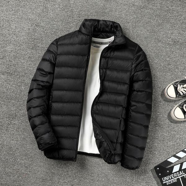 2020 men's short down liner large size warm lightweight jacket hooded fashion, Black
2020 men's short down liner large size warm lightweight jacket hooded fashion, Black