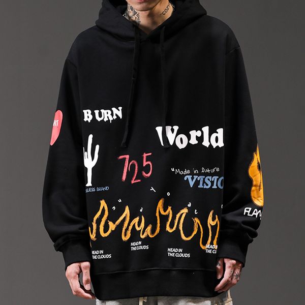 men's hoodies & sweatshirts harajuku-style hoodie, black cotton jacket, male, streetwear, flame of fire, graphite, hip hop, 1toh
men's hoodies & sweatshirts harajuku-style hoodie, black cotton jacket, male, streetwear, flame of fire, graphite, hip hop, 1toh