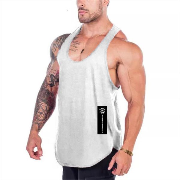 bodybuilding singlets men summer fitness tank workout gym clothing mesh breathable quick dry sleeveless shirts, White;black
bodybuilding singlets men summer fitness tank workout gym clothing mesh breathable quick dry sleeveless shirts, White;black