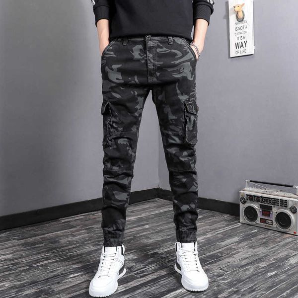 men's jeans streetwear fashion camouflage military style ankle banded trousers big pocket casual cargo pants hip hop joggers 4uk7, Blue
men's jeans streetwear fashion camouflage military style ankle banded trousers big pocket casual cargo pants hip hop joggers 4uk7, Blue