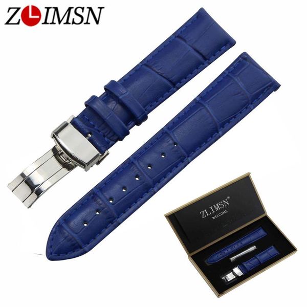 watch bands zlimsn 18 20mm blue genuine leather crocodile grain strap & polished single push butterfly buckles wristband, Black;brown
watch bands zlimsn 18 20mm blue genuine leather crocodile grain strap & polished single push butterfly buckles wristband, Black;brown