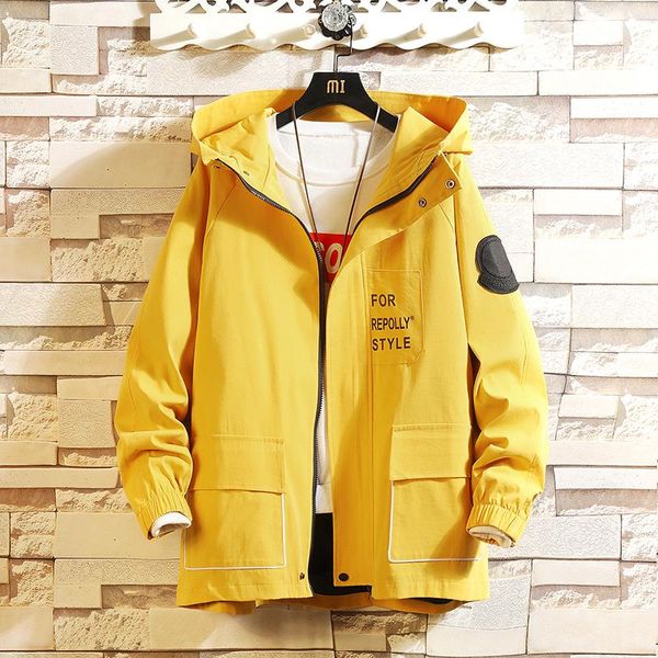 men's jackets plus size 5xl-m autumn winter fashion letter print front big pockets hooded jacket men clothing 2021 loose casual outwear, Black;brown
men's jackets plus size 5xl-m autumn winter fashion letter print front big pockets hooded jacket men clothing 2021 loose casual outwear, Black;brown