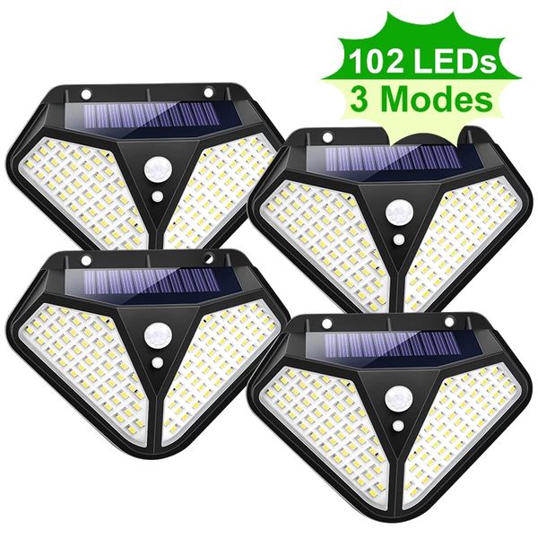 102 led solar lamp outdoor powered sunlight 3 modes pir motion sensor for garden decoration wall street light
102 led solar lamp outdoor powered sunlight 3 modes pir motion sensor for garden decoration wall street light