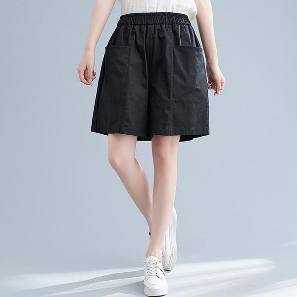 women's shorts 2021 summer women cotton linen loose femme casual high waist elastic plus size clothes j072, White;black
women's shorts 2021 summer women cotton linen loose femme casual high waist elastic plus size clothes j072, White;black