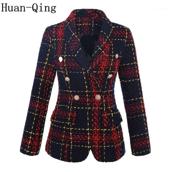 women's suits & blazers fall ladies plaid weaving tweed women and jackets double-breasted blazer long sleeve suit coat outerwear plus s, White;black
women's suits & blazers fall ladies plaid weaving tweed women and jackets double-breasted blazer long sleeve suit coat outerwear plus s, White;black
