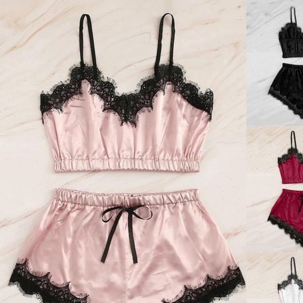 silk pajamas two pieces womens sleepwears lingerie lounge sets satin amp sleepwear pyjama femme, Black;red
silk pajamas two pieces womens sleepwears lingerie lounge sets satin amp sleepwear pyjama femme, Black;red