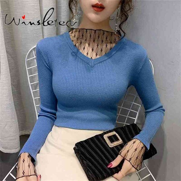 spring lace turtleneck sweater patchwork slim long sleeve knitted jumper pullover casual women clothes ropa mujer t01502b 210421, Black;gray
spring lace turtleneck sweater patchwork slim long sleeve knitted jumper pullover casual women clothes ropa mujer t01502b 210421, Black;gray
