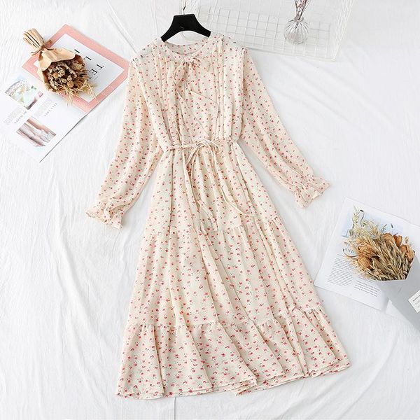 casual dresses women's floral print pleated chiffon dress 2021 spring autumn female flare sleeve lace up bow neck basic, Black;gray
casual dresses women's floral print pleated chiffon dress 2021 spring autumn female flare sleeve lace up bow neck basic, Black;gray