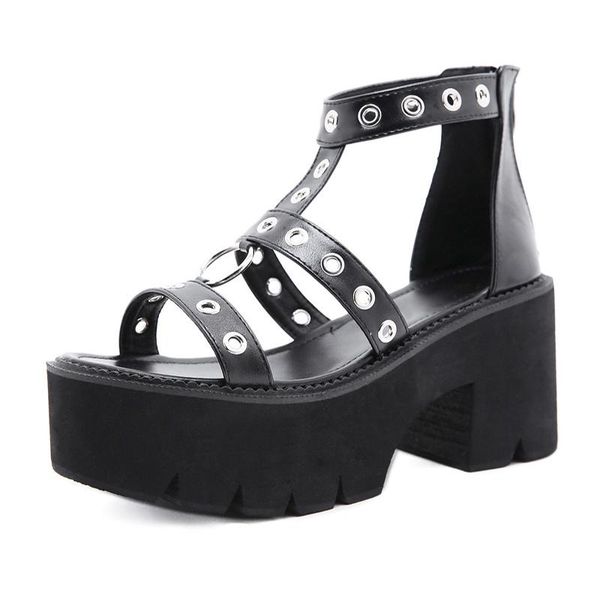 women gothic gladiator sandals rivets punk shoes ankle strap platform chunky block heel comfort black plus size 35-42 p63s dress
women gothic gladiator sandals rivets punk shoes ankle strap platform chunky block heel comfort black plus size 35-42 p63s dress