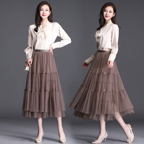 skirts 2021 autumn half women's a-word 2-layer mh thin high waist medium long cake yarn skirt, Black
skirts 2021 autumn half women's a-word 2-layer mh thin high waist medium long cake yarn skirt, Black