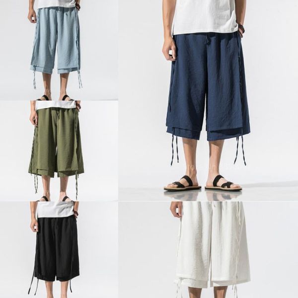 japanese kimono traditional pants men vintage loose joggers trousers haori crotch wide leg samurai costume plus size ethnic clothing, Red 
japanese kimono traditional pants men vintage loose joggers trousers haori crotch wide leg samurai costume plus size ethnic clothing, Red