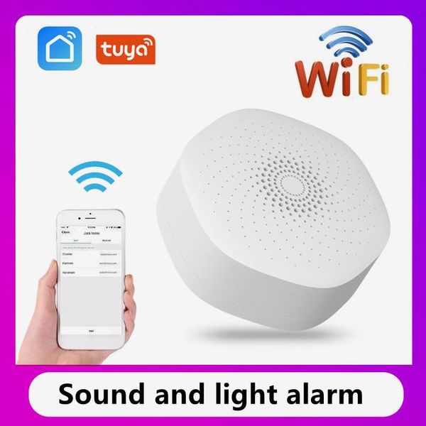smart home control tuya wifi sound and light alarm mobile phone app remote linkage us security system
smart home control tuya wifi sound and light alarm mobile phone app remote linkage us security system