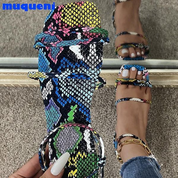 sandals muqueni women's snake print sashion fine strap buckle flat beach exterior multicolor strappy, Black
sandals muqueni women's snake print sashion fine strap buckle flat beach exterior multicolor strappy, Black