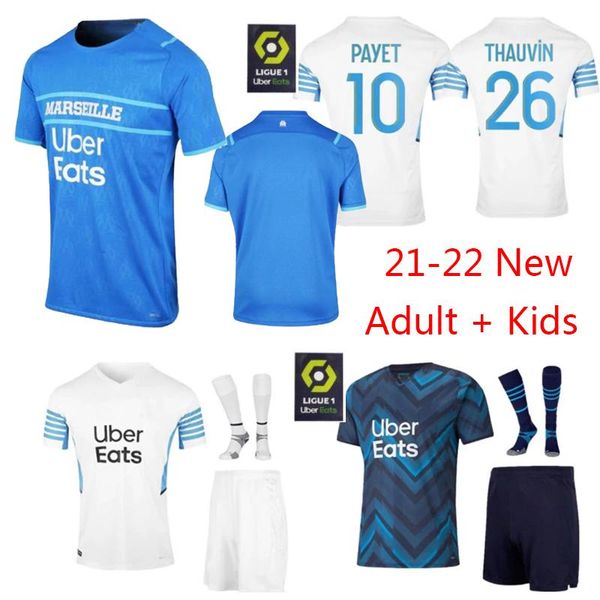 men's t-shirts third 2021 2022 marseille kids kit 3rd jersey foot maillot shirt thauvin benedetto kamara payet om 21 22 shirts set, White;black
men's t-shirts third 2021 2022 marseille kids kit 3rd jersey foot maillot shirt thauvin benedetto kamara payet om 21 22 shirts set, White;black