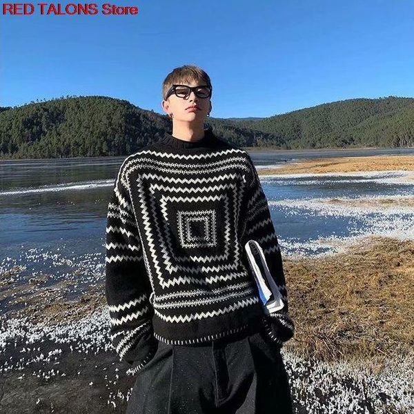 men's sweaters half turtleneck sweater 2021 autumn korea fashion high street loose lazy wind harajuku retro casual pullover, White;black
men's sweaters half turtleneck sweater 2021 autumn korea fashion high street loose lazy wind harajuku retro casual pullover, White;black
