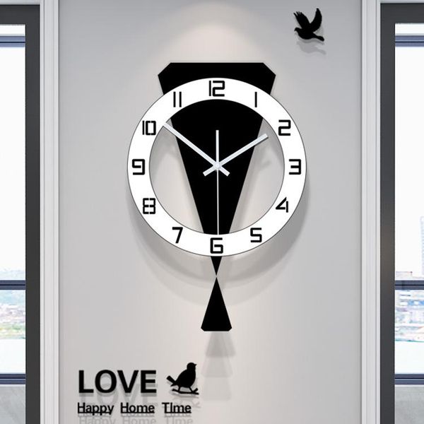 wall clocks black and white pendulum hanging clock modern minimalist decor reloj de pared living room decoration bi50wc
wall clocks black and white pendulum hanging clock modern minimalist decor reloj de pared living room decoration bi50wc