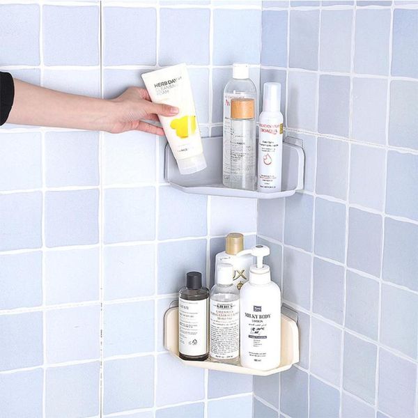 bathroom storage & organization plastic corner rack with seamless adhesive shower shelf organizer for kitchen decoration
bathroom storage & organization plastic corner rack with seamless adhesive shower shelf organizer for kitchen decoration