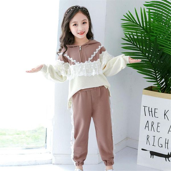 clothing sets children autumn teen girls clothes set lace long sleeve +pants 2 pcs kids tracksuit sports suits 4-12 y, White
clothing sets children autumn teen girls clothes set lace long sleeve +pants 2 pcs kids tracksuit sports suits 4-12 y, White