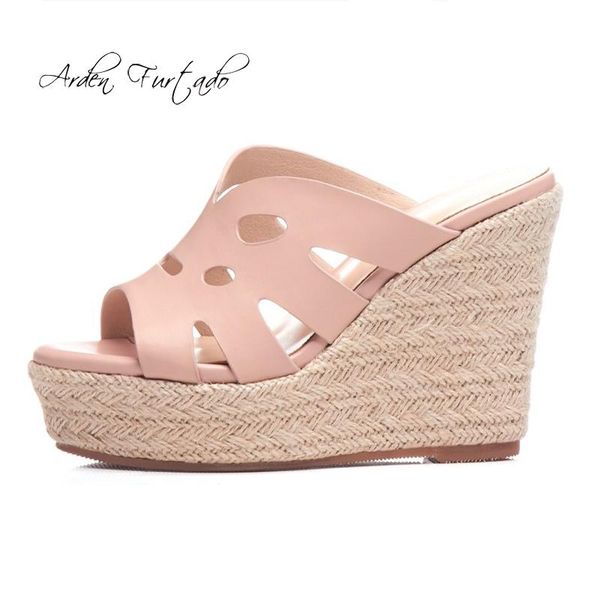 slippers arden furtado 2021 summer wedges platform fashion white pink genuine leather straw slides mules, Black
slippers arden furtado 2021 summer wedges platform fashion white pink genuine leather straw slides mules, Black
