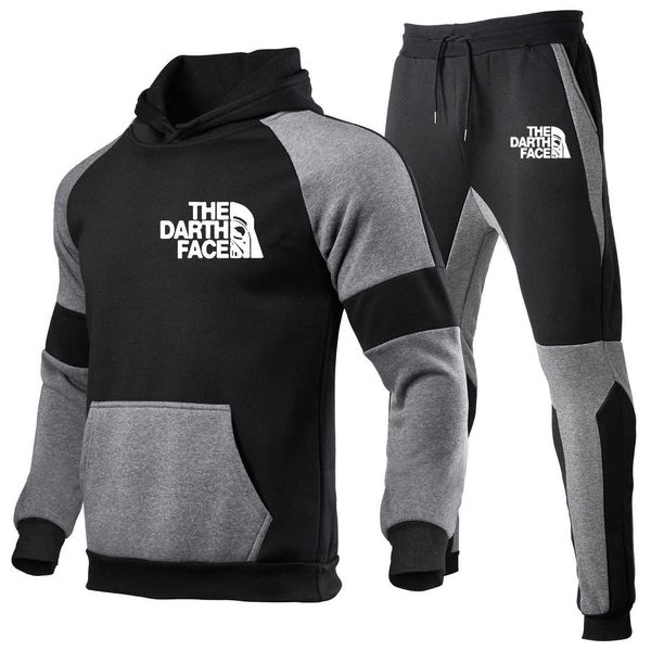 autumn and winter 2021 new fashion printed fleece stitched sweater and pants men's leisure sports hat suit, Gray
autumn and winter 2021 new fashion printed fleece stitched sweater and pants men's leisure sports hat suit, Gray