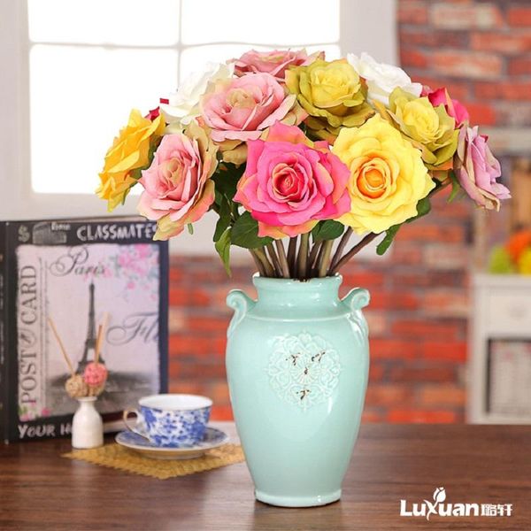 decorative flowers & wreaths curled rose 5 stem bouquet high-end artificial flower festive supplies home wedding decoration
decorative flowers & wreaths curled rose 5 stem bouquet high-end artificial flower festive supplies home wedding decoration