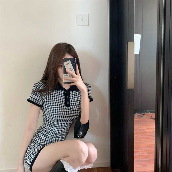 mini short sleeve lapel black white bird lattice dress women summer chic korean casual retro slim wrap hip vestido plaid wild 210610, Black;gray
mini short sleeve lapel black white bird lattice dress women summer chic korean casual retro slim wrap hip vestido plaid wild 210610, Black;gray