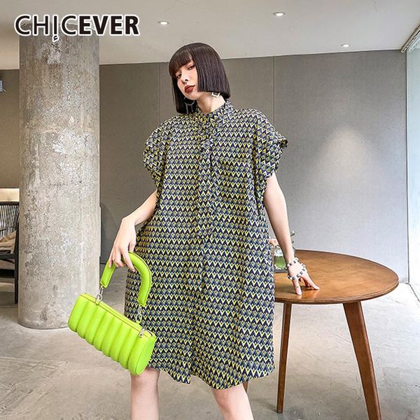 casual dresses chicever print dress for women stand collar short sleeve mini loose hit color female fashion clothing 2021 summer, Black;gray
casual dresses chicever print dress for women stand collar short sleeve mini loose hit color female fashion clothing 2021 summer, Black;gray