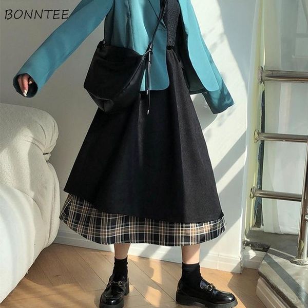 skirts women cozy stylish ladies korean style mujer de moda spring casual loose all match patchwork harajuku high waist a-line, Black
skirts women cozy stylish ladies korean style mujer de moda spring casual loose all match patchwork harajuku high waist a-line, Black