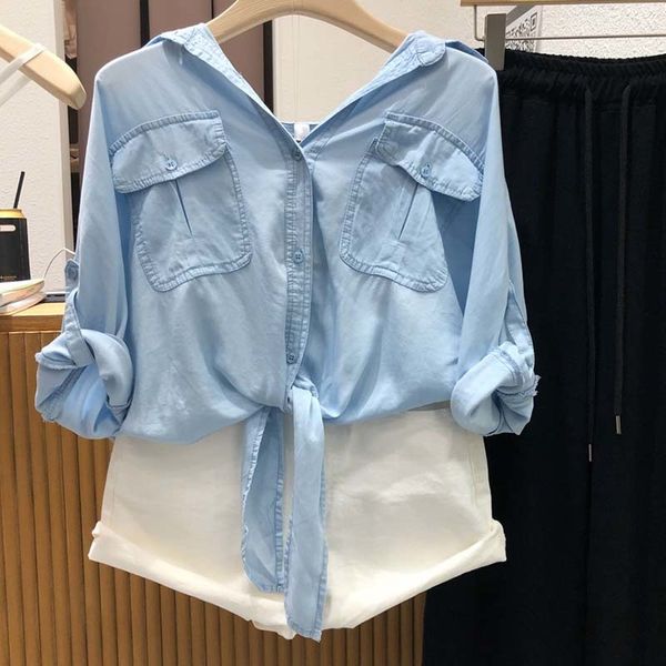 spring solid lace up buttoned shirts women blouse simple soft comfortable camisa de mujer long sleeve women 210514, White
spring solid lace up buttoned shirts women blouse simple soft comfortable camisa de mujer long sleeve women 210514, White