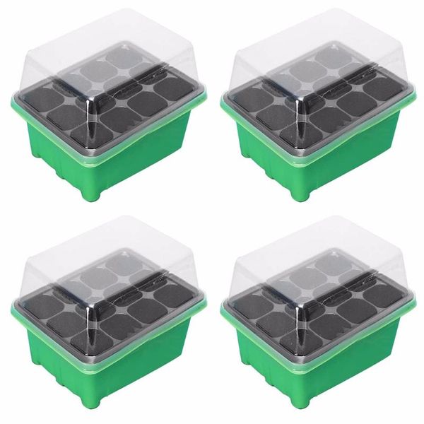 planters & pots 12 cells hole nursery plant seeds grow box with cover tray insert propagation seeding case flower pot plug trays
planters & pots 12 cells hole nursery plant seeds grow box with cover tray insert propagation seeding case flower pot plug trays