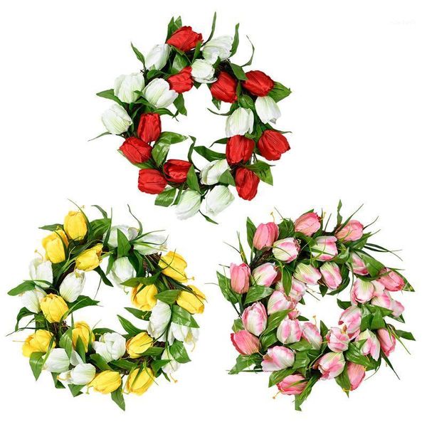 christmas decorations 1pcs tulip flower wreath for front door artificial floral handmade garland wall wedding party decor
christmas decorations 1pcs tulip flower wreath for front door artificial floral handmade garland wall wedding party decor