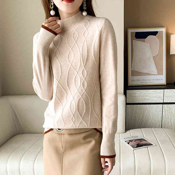 women's sweaters 2021 autumn/winter ladies casual pullover solid color half tall cashmere neck 100% sweater plus size xxl, White;black
women's sweaters 2021 autumn/winter ladies casual pullover solid color half tall cashmere neck 100% sweater plus size xxl, White;black