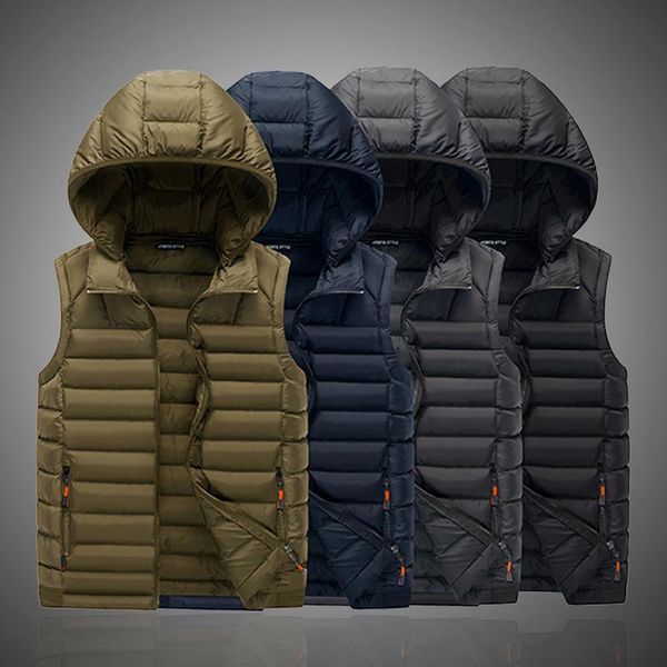 men's vests men vest jacket winter waterproof warm sleeveless fashion hooded casual autumn thick waistcoat feather, Black;white
men's vests men vest jacket winter waterproof warm sleeveless fashion hooded casual autumn thick waistcoat feather, Black;white