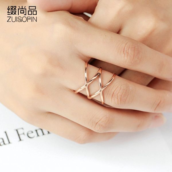 fashion korean version simple interlocking love personality mesh fashion women's ring, Silver
fashion korean version simple interlocking love personality mesh fashion women's ring, Silver