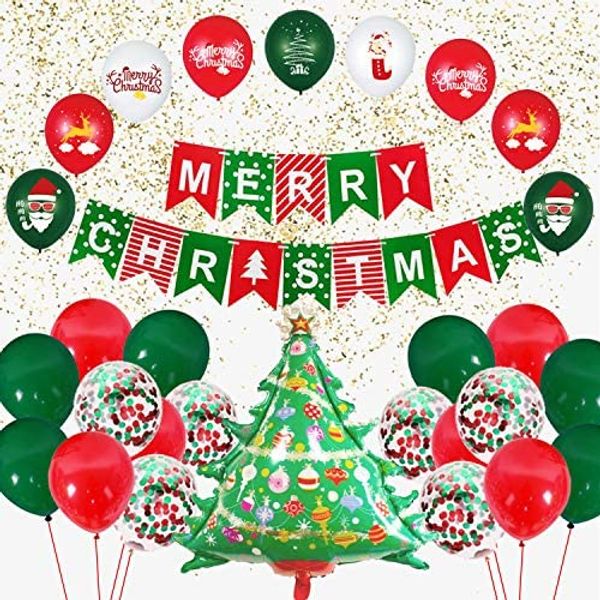 30pcs christmas balloon set, party decoration, christmas party balloons, red and green latex balloons confetti balloons, Silver
30pcs christmas balloon set, party decoration, christmas party balloons, red and green latex balloons confetti balloons, Silver