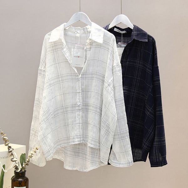 women's blouses & shirts 50% perspective woman blouse shirt summer plus size leisure beach sun protection womans white/blue phfc
women's blouses & shirts 50% perspective woman blouse shirt summer plus size leisure beach sun protection womans white/blue phfc